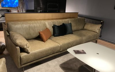 Sofa + Sessel Tiffany, Leder grün vom Spezialisten TommyM
